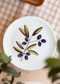 Resim The Mia Olivos Pasta Tabağı 6lı Set 19 Cm Ovs0001 Beyaz 