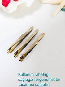 Resim Balmy 3'lü Cımbız Seti (geniş Uç, Dar Uç, Yan Uç) 