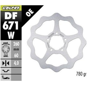 Resim Piaggio Medley 150 Ön Fren Diski 260 Mm 2019 Sonrası Galfer Dalgalı Sabit Disk 