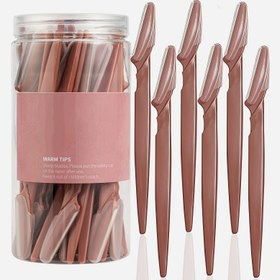 Resim 5'li Paslanmaz Çelik Kaş Düzeltici Seti Koruyucu ile - Hassas Kaş Şekillendirme & Tıraş Aletleri, Erkekler & Kadınlar için Unisex, Pil Gerekmez, Kadınlar için Kaş Düzeltici, Erkekler için Kaş Düzeltici 