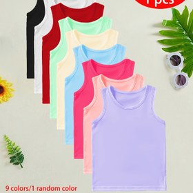 Resim Kızlar için Atletik Tank Top - Hızlı Kuruyan Örme Kolsuz Tişört, Spor Salonu ve Oyun Alanı İçin Görünmez Yelek, Günlük Giyim - Makinede Yıkanabilir Kız Aktif Giysi (9 Rastgele Renk), Spor Tişörtleri, Görünmez Kumaş, Orta Esneklikte Kumaş 