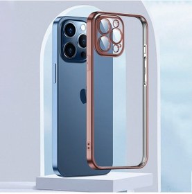 Resim Apple Uyumlu iPhone Ally Fashion Series İphone Uyumlu 13 Pro 6.1inç Kilif Renkli Kenar Lazer Çerçeveli Silikon Kilif - 