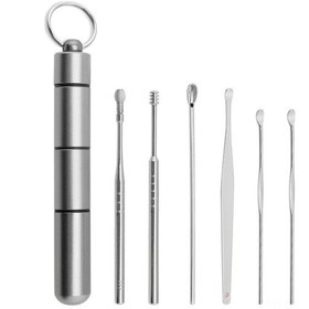 Resim Shineyee 6'li Paslanmaz Çelik Kulak Temizleme Seti - Gül Altını, Altın, Siyah Ve Gümüş Renk Seçenekleri 