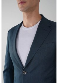 Resim Bisse Erkek Platinum Regular Fit Torba Cep Yün Koyu Yeşil Ceket Pck25y25010 D48 Koyu-yeşil 