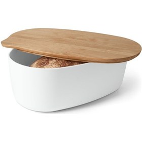 Resim Ekmek Kutusu, Kesme Tahtalı, Plastik Beyaz 