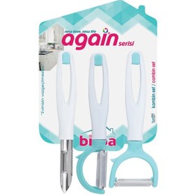 Resim Again Hilal Sebze Oyacağı & Yan Sebze Soyacağı & Klasik Sebze Soy 