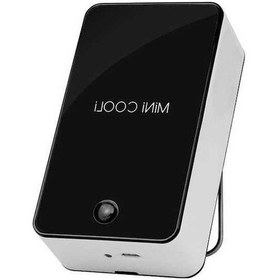 Resim Fortunelane 1 Adet Usb Su Soğutmalı Mini Fan, Usb Ve Pilli Masa Kişisel Hava Alıcı, Siyah Şarj Edilebilir Klima Fanı 