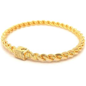Resim 22 Ayar Altın Kilitli Burma Yatırımlık Bilezik - 50 gram / 58 