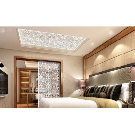 Resim Liar Ahşap Seperatör (Paravan) - KSP-90 - (10 mm) - (69 cm x 139 cm) - (Beyaz) 