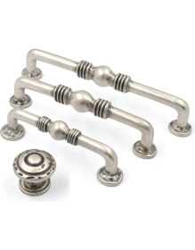 Resim Ventus VN.1034.00.AS Metal Antik Gümüş 00 mm Düğme Kulp 