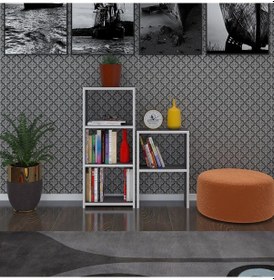 Resim Kenzlife Kitaplık Süper Ga 150 40 19 Gri 5 Katlı Tek Bölme Çift Bölme Opsiyonlu Ofis Mutfak Banyo Dolabı Arkalıksız 