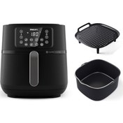 Resim 5000 Serisi XXL Connected HD9285/96 7.2 L Wi-Fi Bağlantı Pişirme Tepsisi ve Izgara Plaka Airfryer Philips