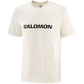 Resim Salomon Salomon Logo Erkek Beyaz Tişört 
