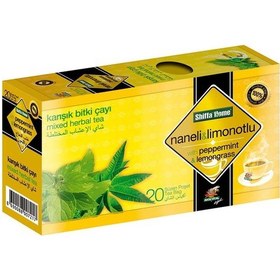 Resim Shiffa Home Naneli Limonotlu Karışık Bitki Süzen Poşet Çay 20 x 2 G 
