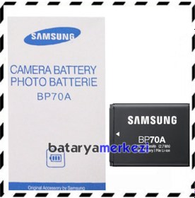 Resim Samsung Bp-70a Slb-70a Batarya Bp70a Bp70 Fotoğraf Makinası Pili 