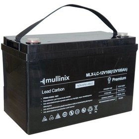 Resim Mullinix 12v 100ah %50 Dod 2900 Derin Döngü Kurşun Karbon Akü 