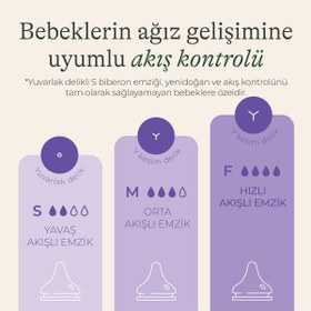 Resim Lansinoh Natural Wave 2'li Biberon Emziği Yavaş Akış - Standart / Standart 