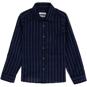 Resim U.s. Polo Assn. Erkek Çocuk Lacivert Gömlek Desenli 50293507-vr033 Lacivert 
