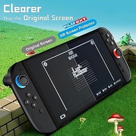 Resim FILMEXT [Orijinal Ekrandan Daha Net] AR Ekran Koruyucu Nintendo Switch 2 Model 2025 ile Uyumlu, [0,17 mm Kalınlık] [Dokunmaya Duyarlı Dokunma], AR Ekran Koruyucu Switch 2 8 İnç için 