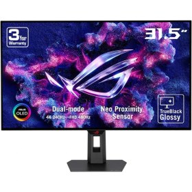 Resim Asus Rog Strix OLED XG32UCWMG 31.5 Inç 240 Hz 4K UHD 0.03MS 480Hz Full Hd Dual Mode Adaptive Sync Woled Gaming Monitör 