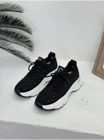 Resim Guja 24Y309-1 TAŞLI TRİKO 6CM KALIN TABAN SNEAKER SPOR AYAKKABI KADIN 