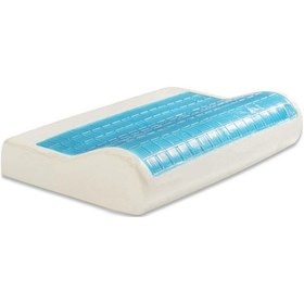 Resim SimpleThePillow Jelli Boyun Destekli Visco Yastık Boyun Fıtığı Boyun Düzleşmesi Boyun İçin Ortopedik Boyun Yastığı 55*35*13*8 