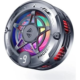 Resim Comse K20 Manyetik Mıknatıslı Mandallı Magsafe Destekli Güçlü Telefon Soğutucu Kablolu Rgb Işıklı Fan 