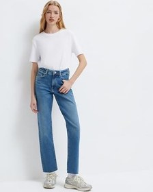 Resim New York Classic Denim Puslu Koyu Mavi Jean Pantolon 101441-88581 
