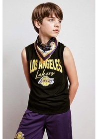Resim Defacto Nba Los Angeles Lakers Bisiklet Yaka Atlet Erkek Çocuk H2955a826hsbk81 Siyah-bk81 