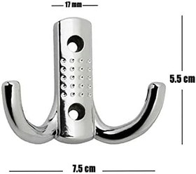 Resim FEYZAYAPI Nobel Vestiyer Duvar Askısı Dolap Elbise Banyo Askılığı Krom Askı (3 Adet) 