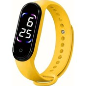 Resim Cloud011 Dokunmatik Led Ekranlı Spor Saati - Sarı, Dijital, Pil İle Çalışır, Sağlam Kordon, Hediye Diğer 