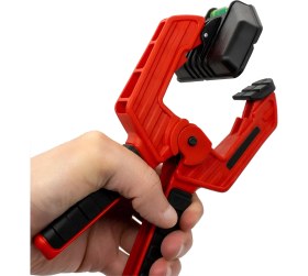 Resim Badem10 Yaylı Kıskaç Su Terazili Kırmızı Mandal El Tip İşkence Klips Hobi 70 mm 