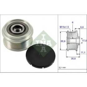 Resim Alternatör Gergi Rulmanı Amarok-Touareg-A4-A5-A6-Q5-Q7 2.0-2.7-3.0 Tdı Ddxa/b-Bks-Cata-Daua-Clab 