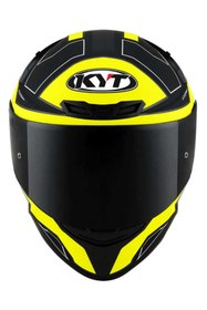 Resim KYT TT-COURSE KASK ELECTRON MAT SİYAH SARI 