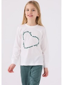 Resim Arnetta 3050 Garson Kız Çocuk Love Uzun Kol Pijama Takım 001 