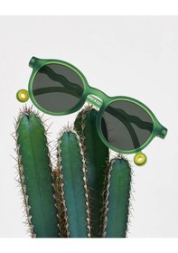 Resim Olivio&co Classic Round Çocuk Güneş Gözlüğü - Olive Green Çok Renkli 