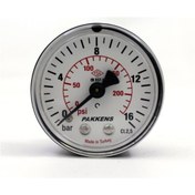 Resim Pakkens 0-16 Bar 63 mm Arkadan Bağlantılı Kuru Manometre G 1/4 inç 
