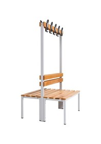 Resim Ayakkabılıksız 4 Ayaklı Çift Taraflı Bank, Kanca Şeritli Bank, 10 Kanca, 100x85x170 Cm, Spor Nankı 