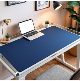 Resim Mouse Pad Mavi Masa Matı 40x220cm Suni Deri Desk Mat Ofis Dekor 40 Cm 220 Cm 