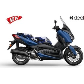 Resim Deeb X-Max 250 Kamuflaj Sele Kılıfı Lacivert Beyaz (523446159) 
