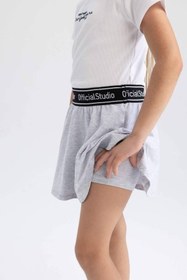 Resim minibambi Kız Çocuk Şort Etek Gri 