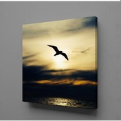 Resim Kuş Ve Deniz Kanvas Tablo 