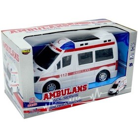 Resim Pilli Sesli Işıklı 112 Ambulans Oyuncak 