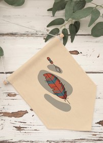 Resim Mutfak Duvar Dekoru, Pinterest Oda Dekoru, Boho Kanvas Flama Askılı Duvar Örtüsü Ve Süsü NO:487 - Renkli - 7 / 50 x 70 