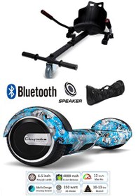 Resim Citymate Elektrikli Kaykay Scooter Hoverboard Akıllı Dengeli - Hover Kart - Çanta Full Paket Desen12 