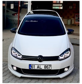 Resim Sts Oto Aksesuar Golf 6 2008-2012 Batman Yarasa Ayna Kapağı Piano Black Abs Plastik (01) 