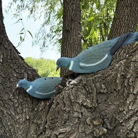 Resim Gerçekçi Uçan Kuş Yemliği - Ayaklı Kazık veya Asma Kancası ile, Avcılık İçin Gerçek Gibi Güvercin, Noel, Cadılar Bayramı, Babalar Günü, Bağımsızlık Günü İçin Dayanıklı PE Dış Mekan Süsü, İfadeli Gözler & Quyruq ile Taşınabilir Bahçe Kaynağı Ata Balığı, Şahane Atıcılık Pratiği İçin İdeal 