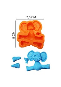 Resim Fil Silikon Şeker Hamuru, Sabun, Mum Kalıp 