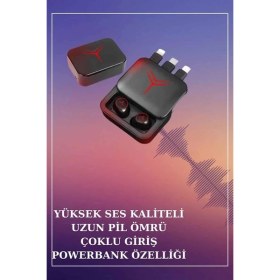 Resim Beruflic Ucuz Kaliteli Akıllı Saat ve Powerbank Bluetooth Kulaklık 5.1 Stereo Anc Özelliği 