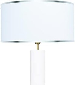 Resim MİNİMAL E-TİCARET & BİLGİ TEKNOLOJİLERİ Maxi Beyaz - Gold Abajur (Beyaz) 